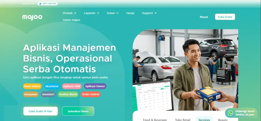tampilan Majoo