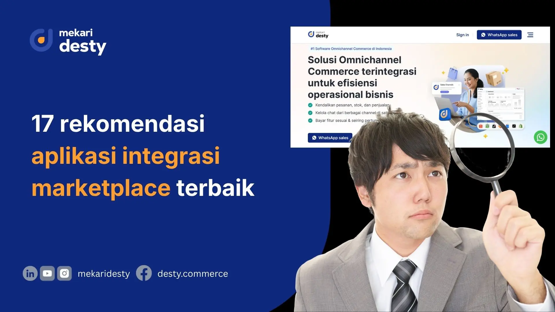 Mekari Desty - Rekomendasi Aplikasi Integrasi Marketplace Terbaik