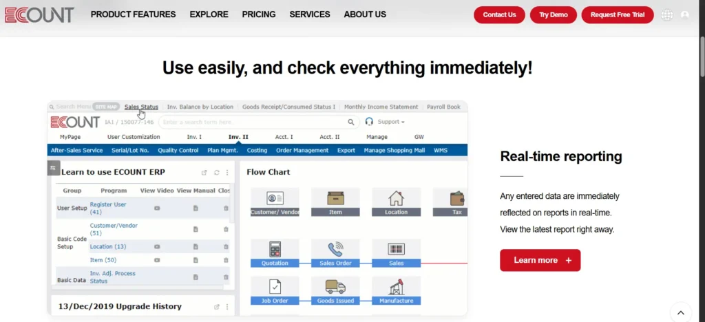 tampilan omnichannel Ecount