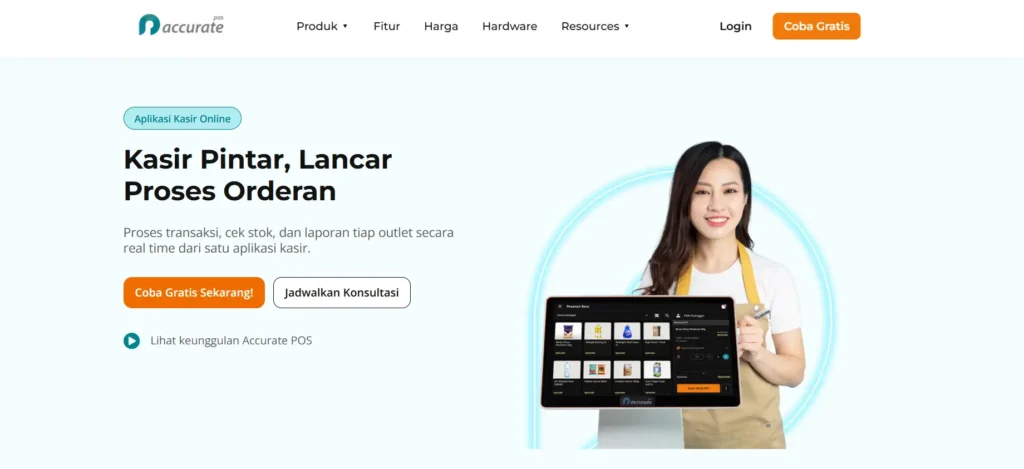 tampilan accurate pos