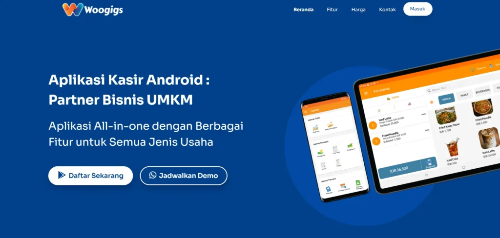 tampilan woogigs pos