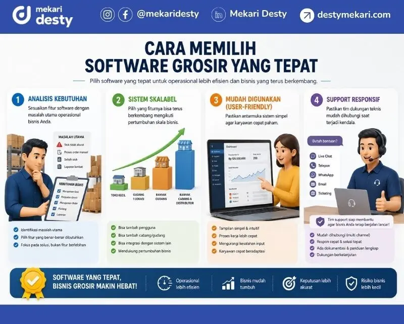 Cara Memilih Software Bisnis Grosir Online yang Tepat