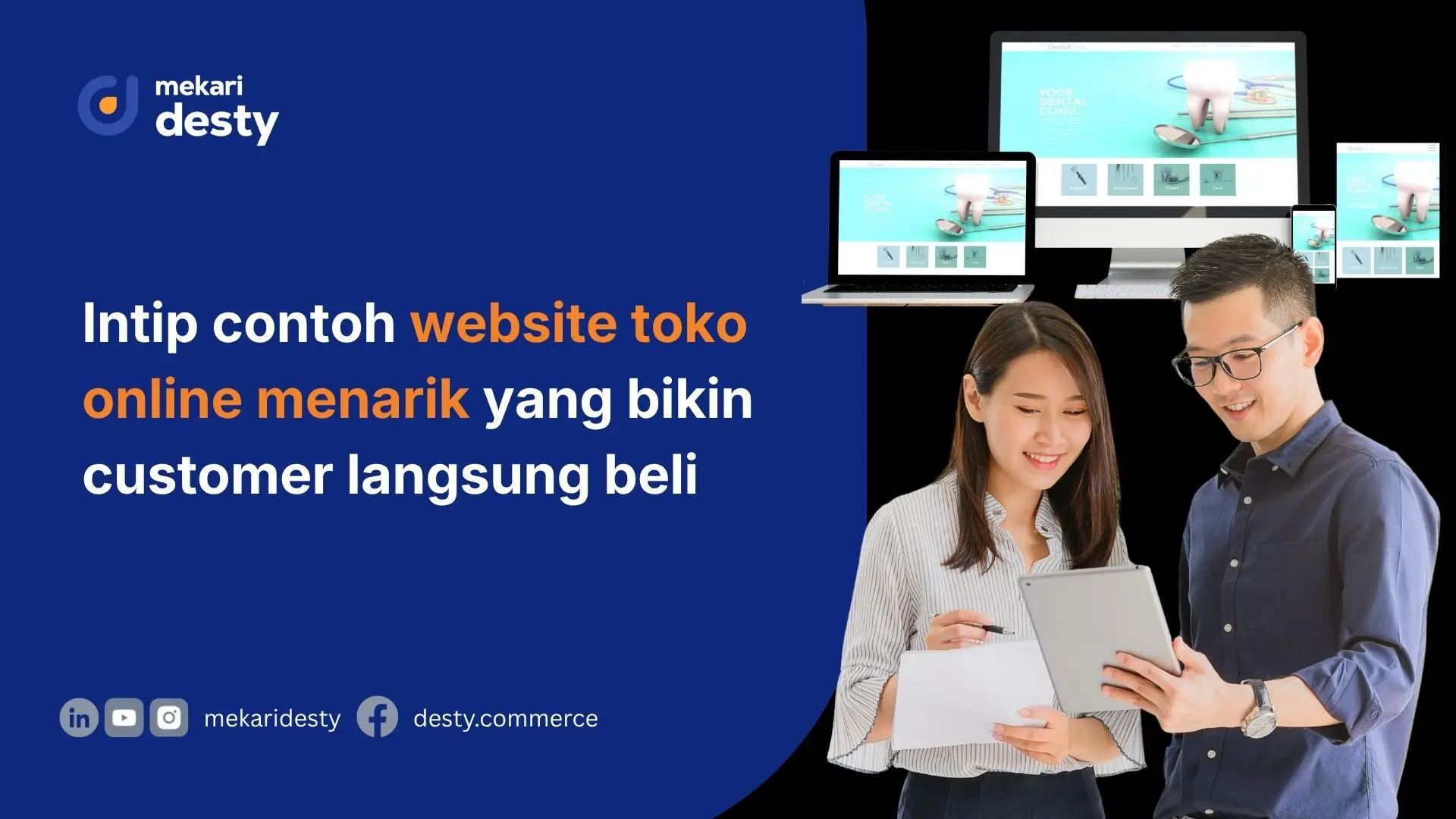Mekari Desty - Contoh Website Toko Online