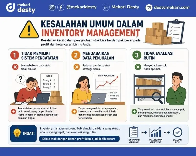 Kesalahan Umum dalam Inventory Management