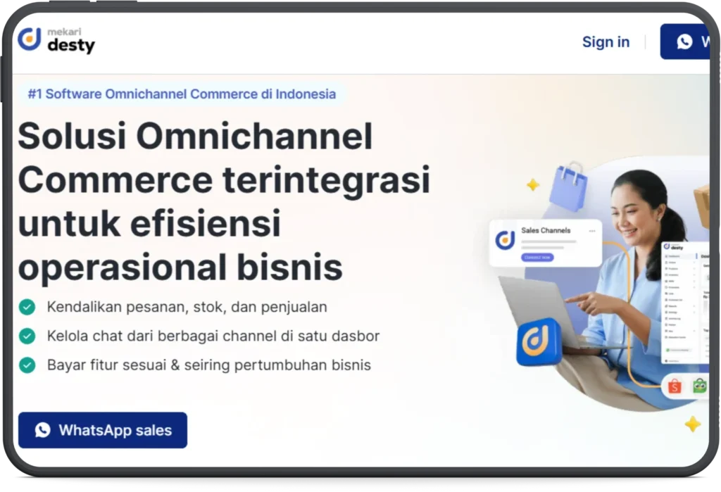 Software Omnichannel Marketplace Mekari Desty untuk Kelola Bisnis Banyak Cabang