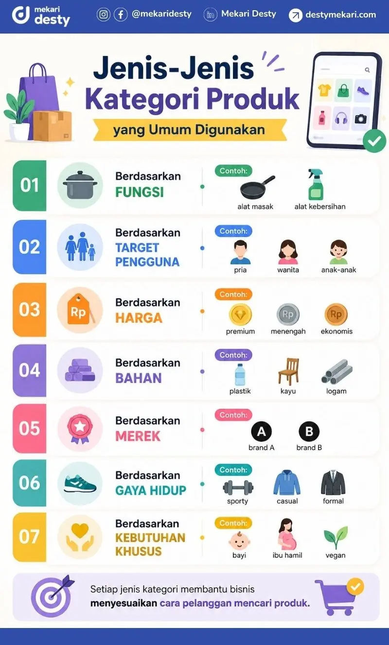 Jenis-Jenis Kategori Produk