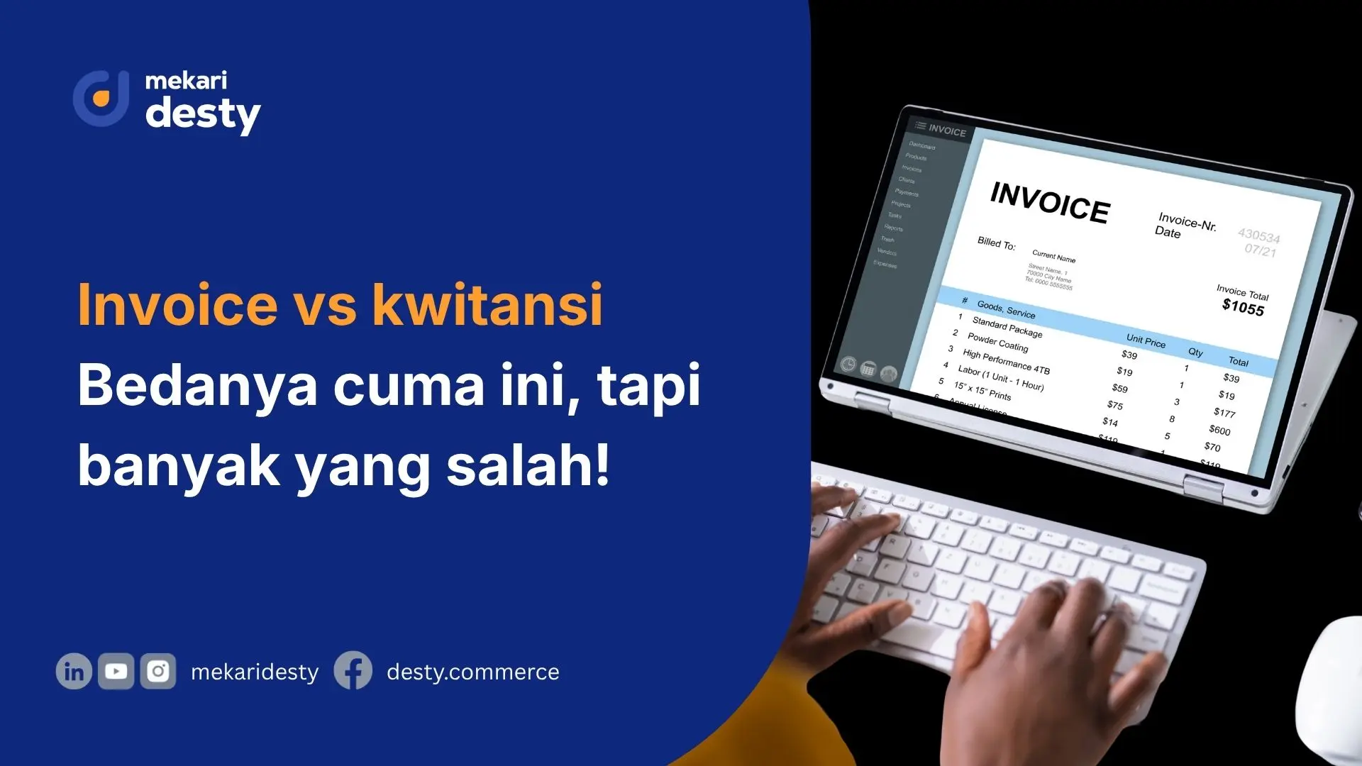 Mekari Desty - Perbedaan Invoice dan Kwitansi