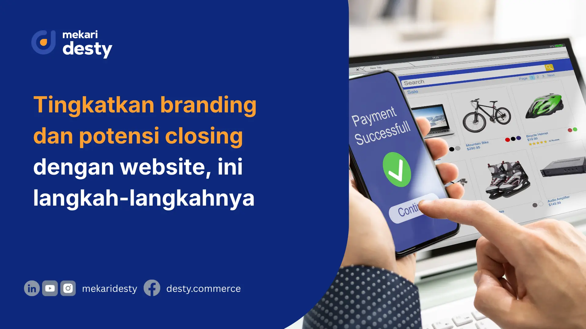 website dan landing page