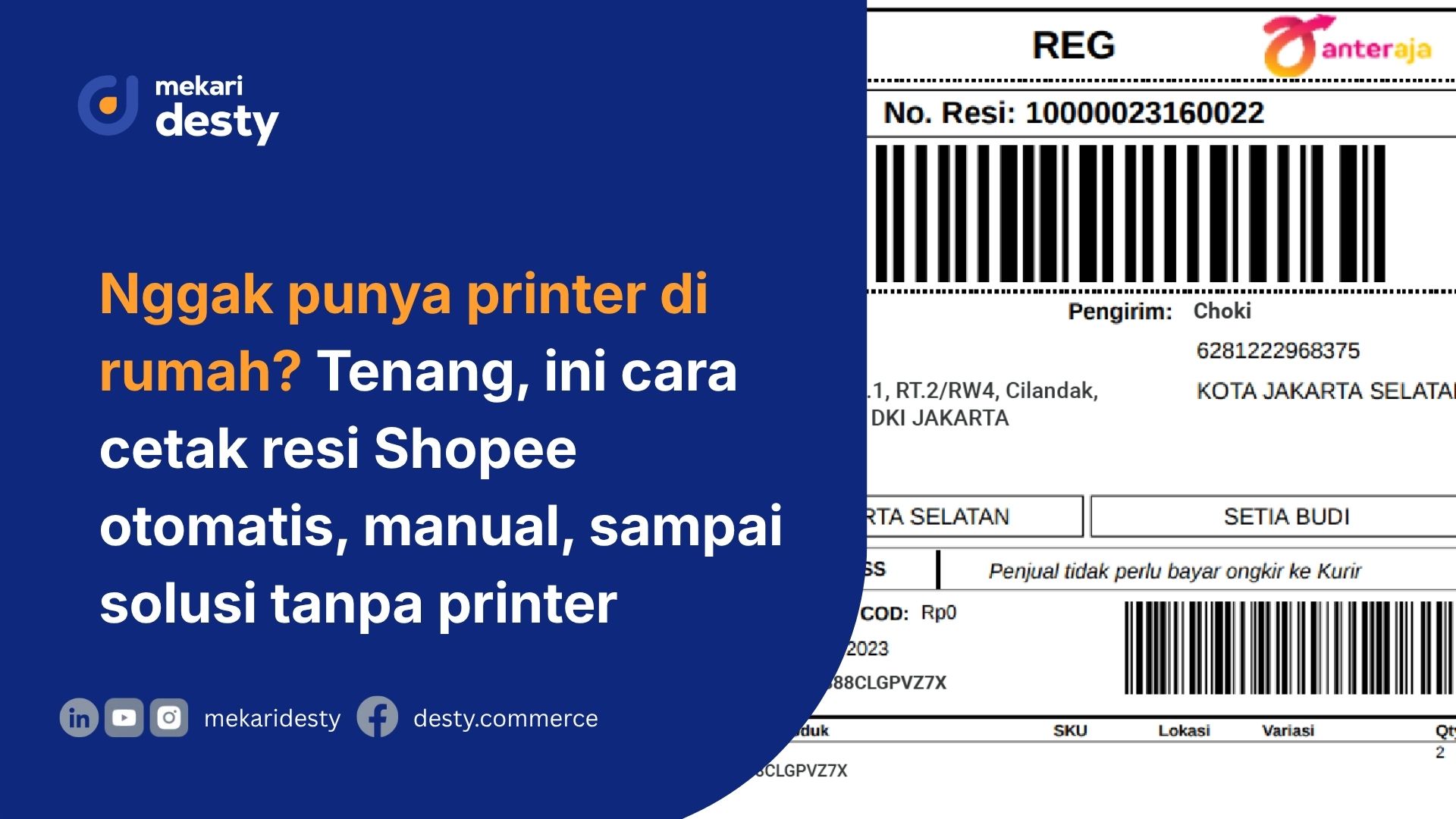 cara cetak resi shopee