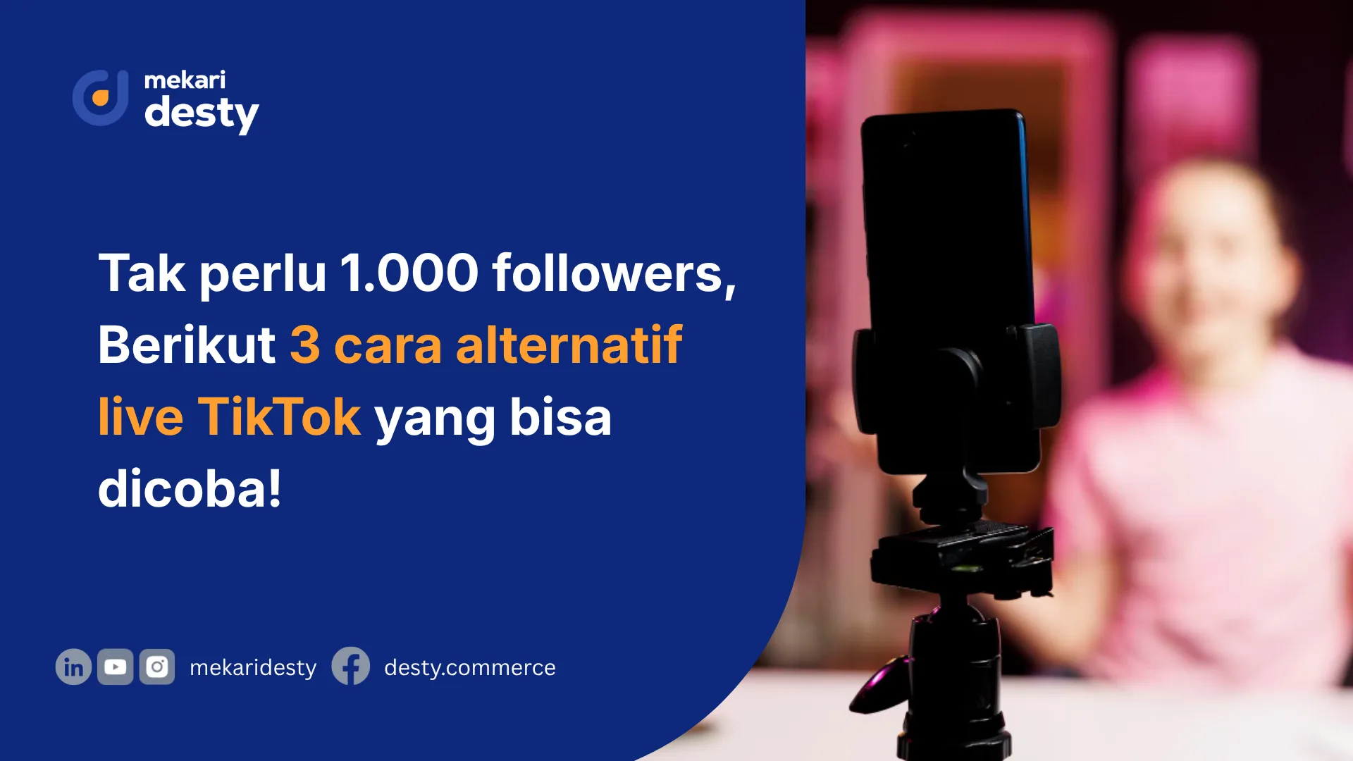 cara live di tiktok tanpa 1000 followers