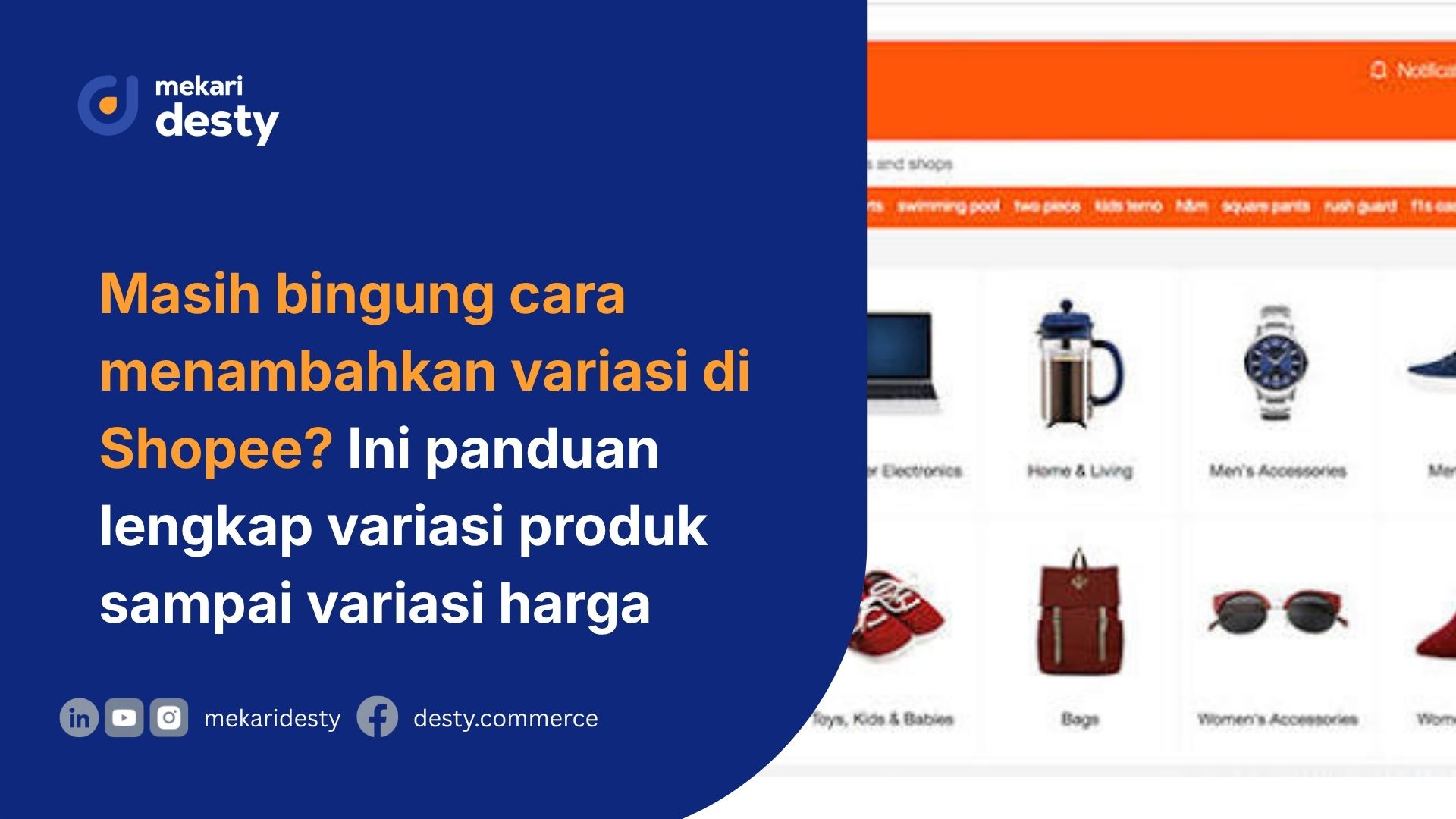 cara membahkan variasi di shopee