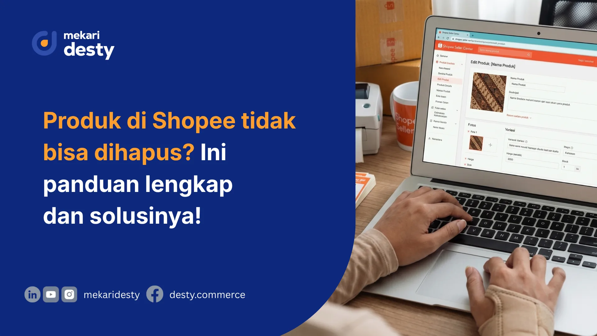 cara menghapus produk di shopee
