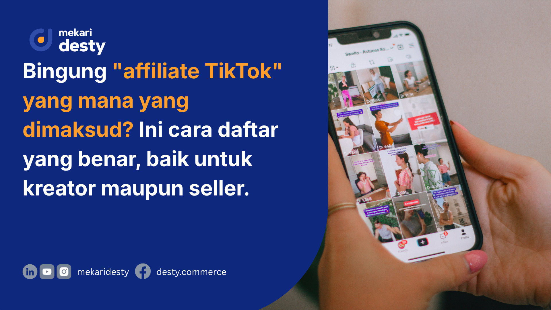 Cara daftar affilaite di tiktok shop