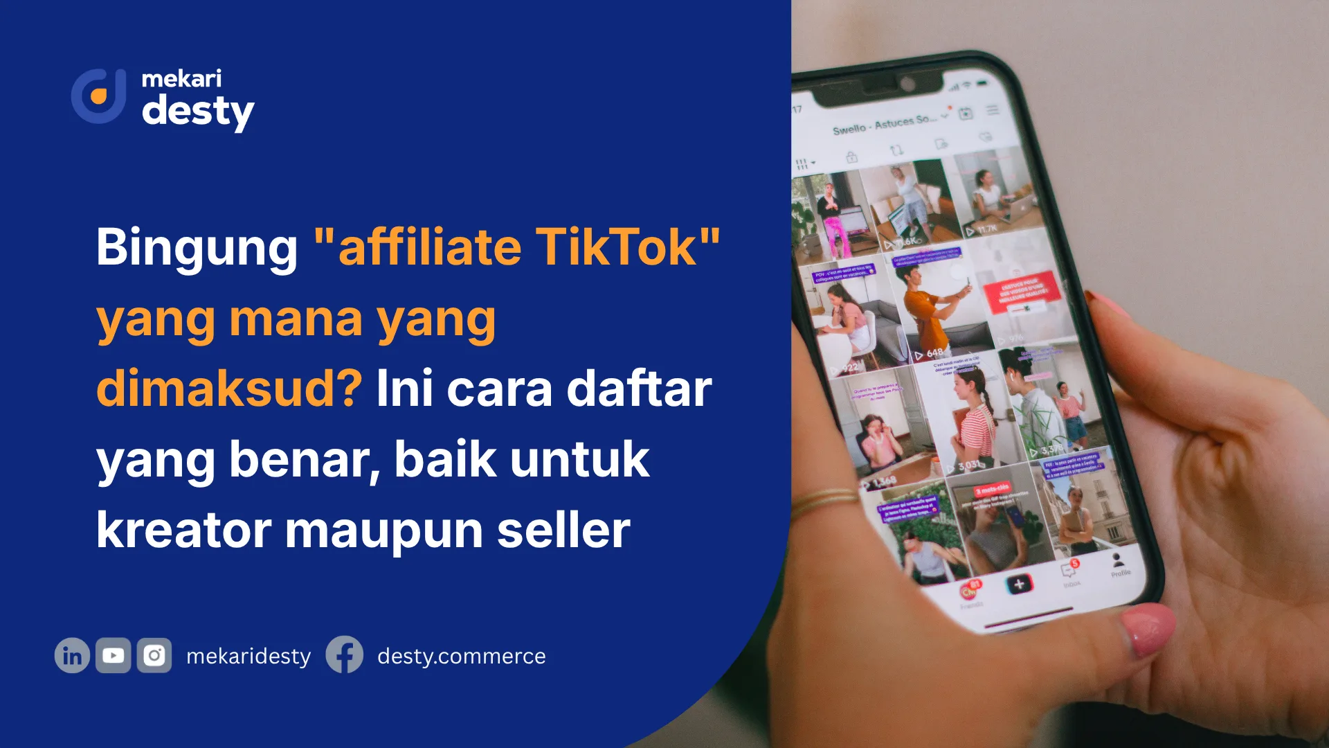 Cara daftar affiliate di tiktok shop
