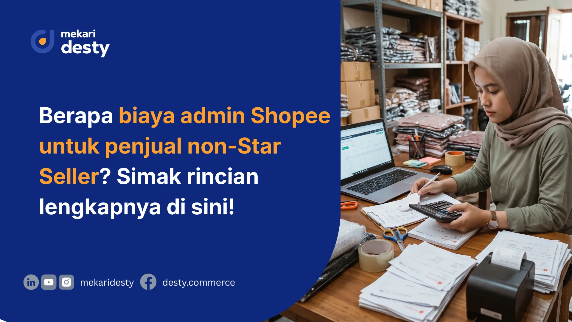 biaya admin shopee penjual non-star seller
